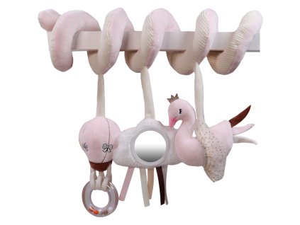 TRYCO Plyšová špirála - Swan Ivy