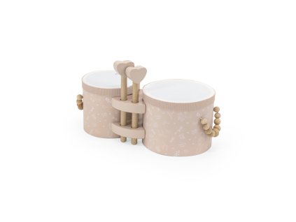 label label drevena bonga pink