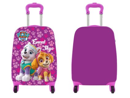 Nickelodeon Detský kufrík na kolieskach, Paw Patrol, ružový, veľký, 3r+