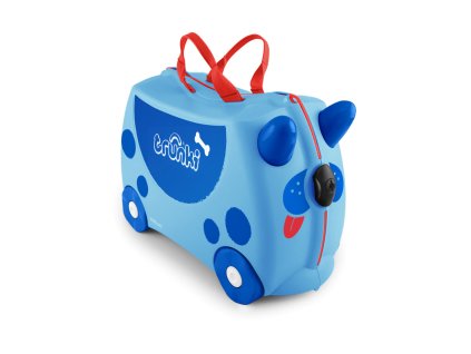 Trunki Kufor s kolieskami - Modrý pes, od 3r+