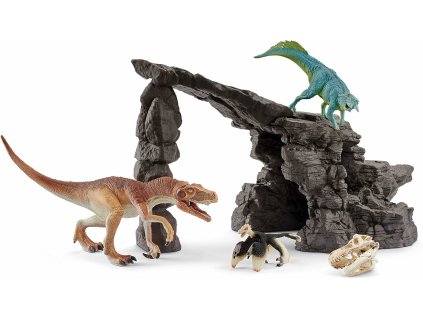 Schleich Dino - set s jaskyňou