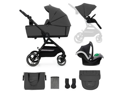 KINDERKRAFT SELECT Kočík kombinovaný Yoxi 3v1 (Variant KINDERKRAFT SELECT Kočík kombinovaný Yoxi 3v1 Moonlight Grey)