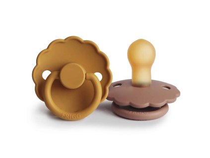 CUMLÍKY FRIGG DAISY HONEY GOLD/ ROSE GOLD, 0-6M, KAUČUK
