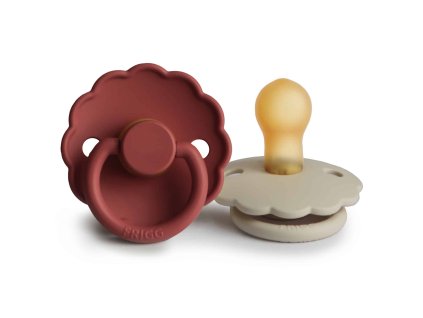 CUMLÍKY FRIGG DAISY BAKED CLAY/ CREAM, +6M, KAUČUK
