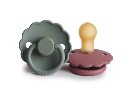 CUMLÍKY FRIGG DAISY DUSTY ROSE/ LILY PAD, +6M, KAUČUK