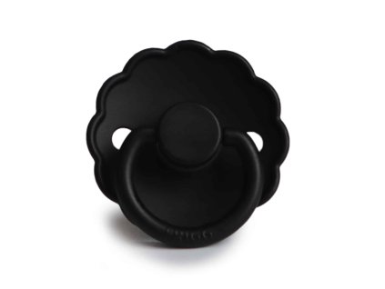 Front JET BLACK DAISY silicone