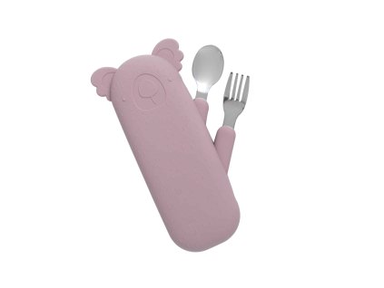 SADA PRÍBOROV SO SILIKÓNOVÝM PÚZDROM COTTON CLOUD DUSTY PINK