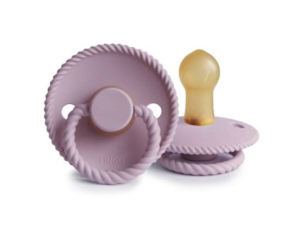 OKRÚHLY CUMLÍK FRIGG ROPE SOFT LILAC, 0-6M, KAUČUK
