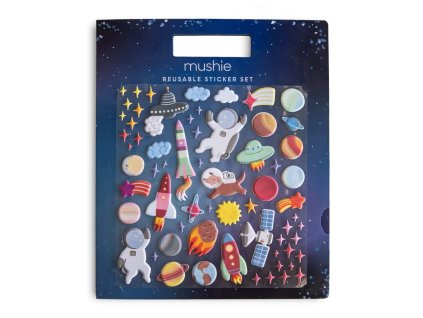 OPAKOVATEĽNE POUŽITEĽNÉ NÁLEPKY MUSHIE - SPACE