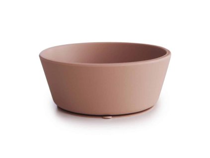 SILIKÓNOVÁ MISKA S PRÍSAVKOU MUSHIE - BLUSH