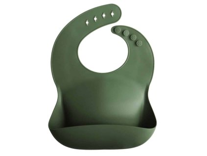 SILIKÓNOVÝ PODBRADNÍK MUSHIE - FOREST GREEN