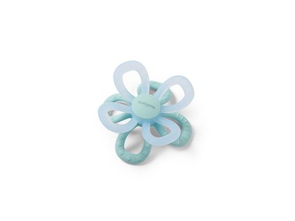 BABYONO Hryzačka silikónová Flower - modrá