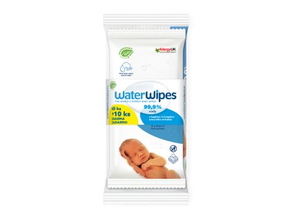 WATERWIPES 100% BIO odbúrateľné obrúsky 60+10 ks