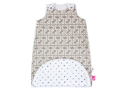 MOTHERHOOD Vak spací 2v1 ZIP-A-Round Beige mušelínový (Variant MOTHERHOOD Vak spací 2v1 ZIP-A-Round Beige mušelínový Beige Classics 3-18m 0,5 tog)