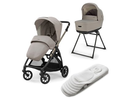 AAE59S0BTB Kočík Electa Duo 2v1 2025 Battery Beige krémová béžová dvojkombinácia s welcome pad a stand upom, s 5 okienkami, veľmi ľahký kočík