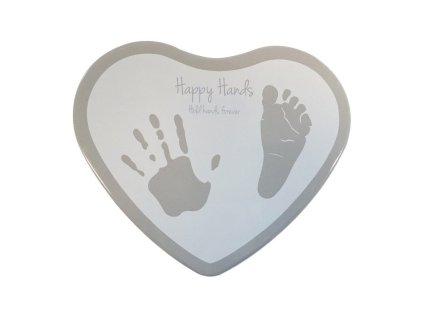 2D Heart Silver/White