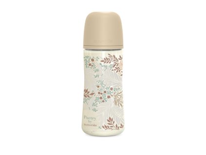 SUAVINEX | Dojčenská fľaša POETRY 360ml FYZIOL PRŮTOK L (Variant SUAVINEX | Dojčenská fľaša POETRY 360ml FYZIOL PRŮTOK L - krémová)