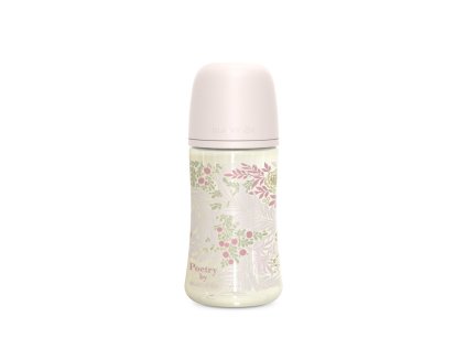 SUAVINEX | Dojčenská fľaša POETRY 270ml FYZIOL PRŮTOK M (Variant SUAVINEX | Dojčenská fľaša POETRY 270ml FYZIOL PRŮTOK M - ružová)