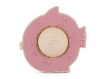PETITE&MARS Hračka silikónová Fish Fiona (Variant PETITE&MARS Hračka silikónová Fish Fiona Dusty Rose 6m+)