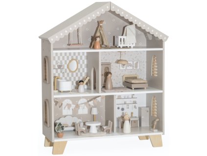 label label domecek pro panenky nougat