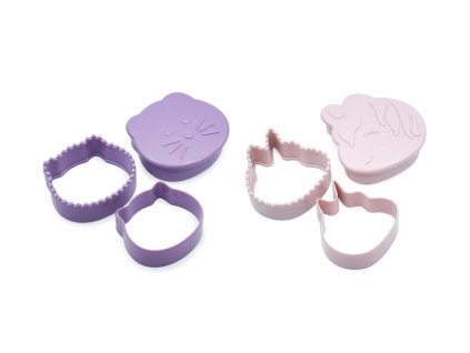 Vykrajovačka na sendviče 3v1, 2 ks – jednorožec/ mačka