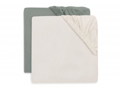 Napínacia plachta 40/50 x 80/90 cm 2 ks Sea Green/Ivory