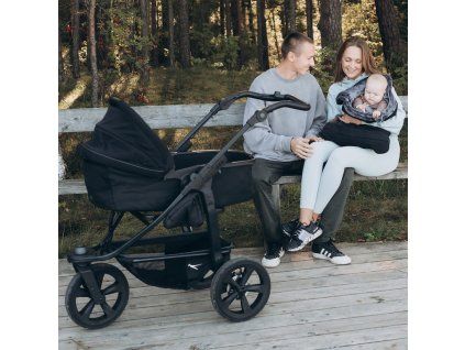 Tfk carrycot mono/pro combi unit anthracite with red highlights