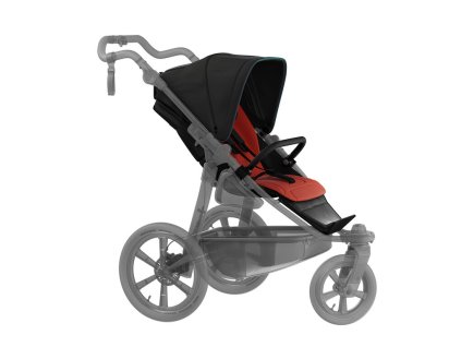 Tfk stroller seat unit mono/pro anthracite with red highlights