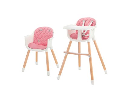 KINDERKRAFT Stolička jedálenská Sienna pink