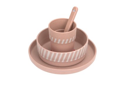 LÄSSIG  Dish Set PP/Cellulose Tiny Team cat