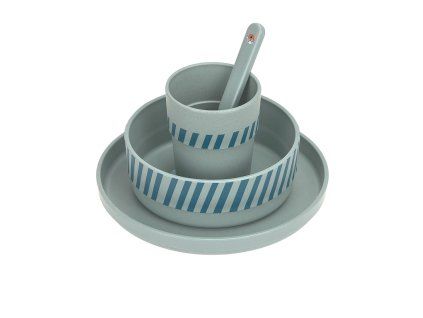 LÄSSIG Dish Set PP/Cellulose Tiny Team dog