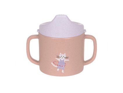 LÄSSIG Sippy Cup PP/Cellulose Tiny Team cat