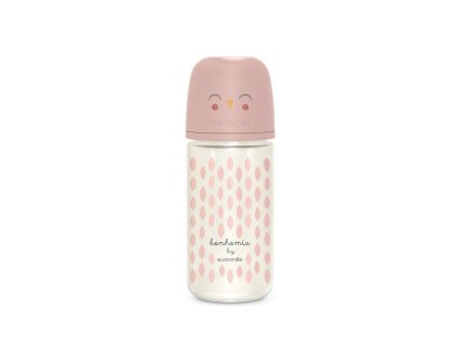 SUAVINEX | Fľaša sklo BONHOMIA 240 ml fyziologická SX PRO +3 MF (Variant SUAVINEX | Fľaša sklo BONHOMIA 240 ml fyziologická SX PRO +3 MF - ružová)