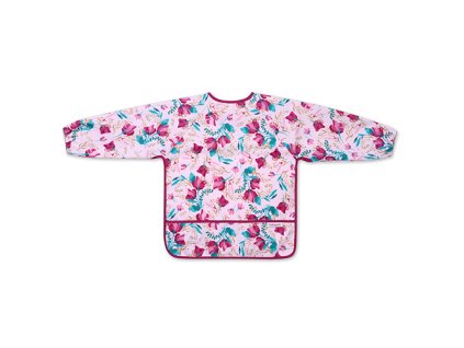 BABYONO Podbradník s dlhým rukávom (Variant BABYONO Podbradník s dlhým rukávom Floral, 85 x 42cm, 2-4r)