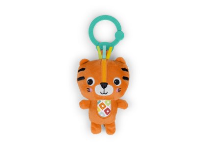 BRIGHT STARTS Hrkálka plyšová na C krúžku tiger Jingle Joy™  0m+