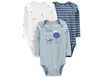 CARTER'S Body dlhý rukáv (Variant CARTER'S Body dlhý rukáv Blue Dogs chlapec LBB 3ks 24m)
