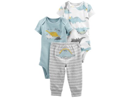 CARTER'S Set 3dielny body kr. rukáv 2 ks, tepláky Blue Dino chlapec LBB (Variant CARTER'S Set 3dielny body kr. rukáv 2 ks, tepláky Blue Dino chlapec LBB NB, veľ. 56)