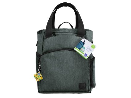 CB TCN Batoh prebaľovacia taška  Grey/Tropical toucan príveskom farebným motívom tukana.