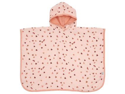 Froté pončo Bébé-Jou Sweet Butterfly ružové