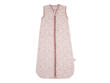 spaci-vak-bebejou-v-růžové-110cm-od cca 18 mesiacov-na-zip-uprostred-dvojvrstvový spací vak bez rukávov vyrobený zo 70 % bambusu a 30 % bavlny