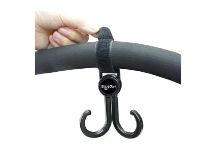 Univerzální dvojitý háčik na suchý zips, 2ks