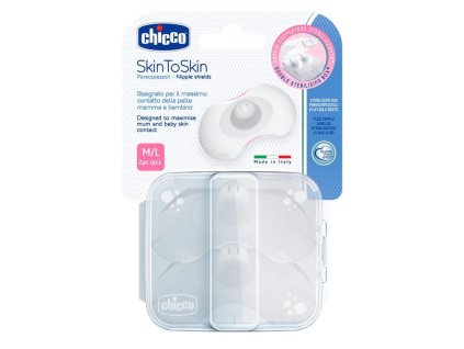 CHICCO Chránič bradaviek SkinToSkin silikón 2 ks M/L
