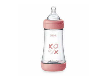 CHICCO Fľaša dojčenská Perfect5 silikón 240ml (Variant CHICCO Fľaša dojčenská Perfect5 silikón 240ml dievča)