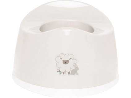 Nočník oválny Bébé-Jou Tiny Sheep krémový s ovečkou ergonomický
