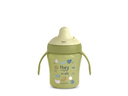 SUAVINEX | Nerozlievací hrnček BEAR 200 ml - ZELENÝ