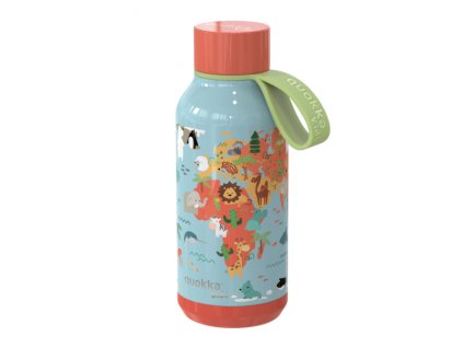 Nerezová termofľaša Solid Kids s pútkom Map of Life 330 ml