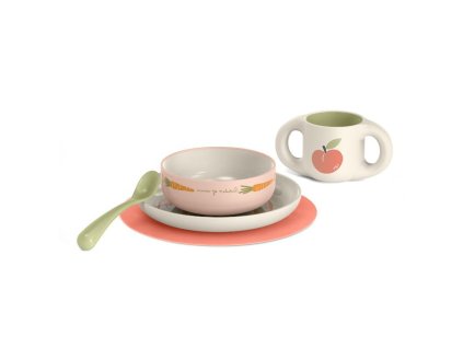 SUAVINEX | Jedálenský set GO NATURAL +6 m - marhuľa