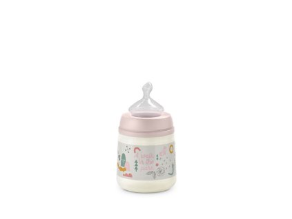 SUAVINEX | Dojčenská fľaša Walk anatomická M silikón 150 ml (Variant SUAVINEX | Dojčenská fľaša Walk anatomická M silikón 150 ml - ružová)