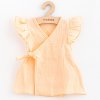 Letné dojčenské mušelínové šaty New Baby Leny peach (Veľkosť 56)
