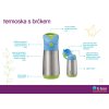 Termoska na pitie so slamkou 350 ml - emerald forest
